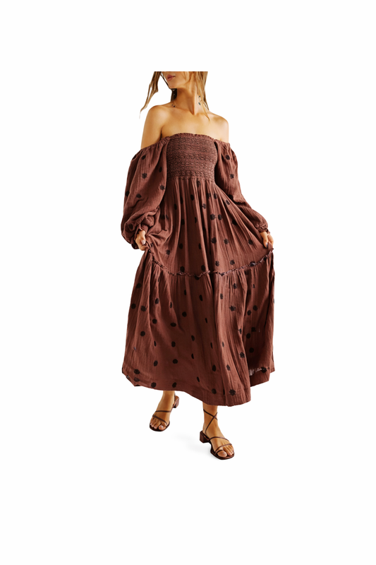Floral Embroidered Maxi Dress