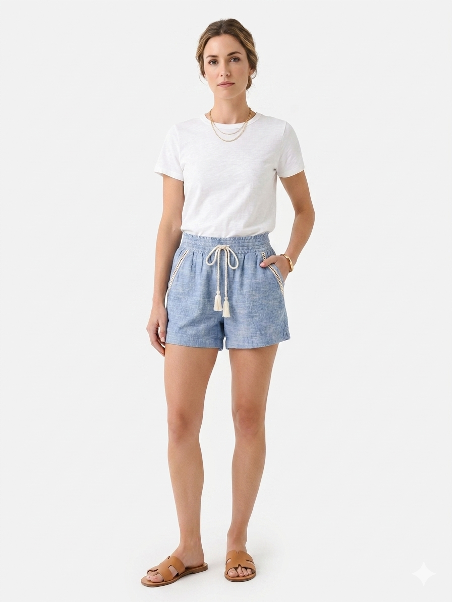 Briggs New York Linen Shorts, Med