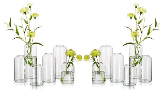 Hewory Blown Modern Small Glass Vases