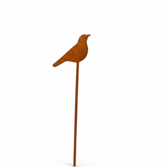 Bird & Lead Rustic Garden Stakes