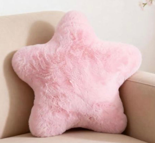 Pink Star Shaped Pillow