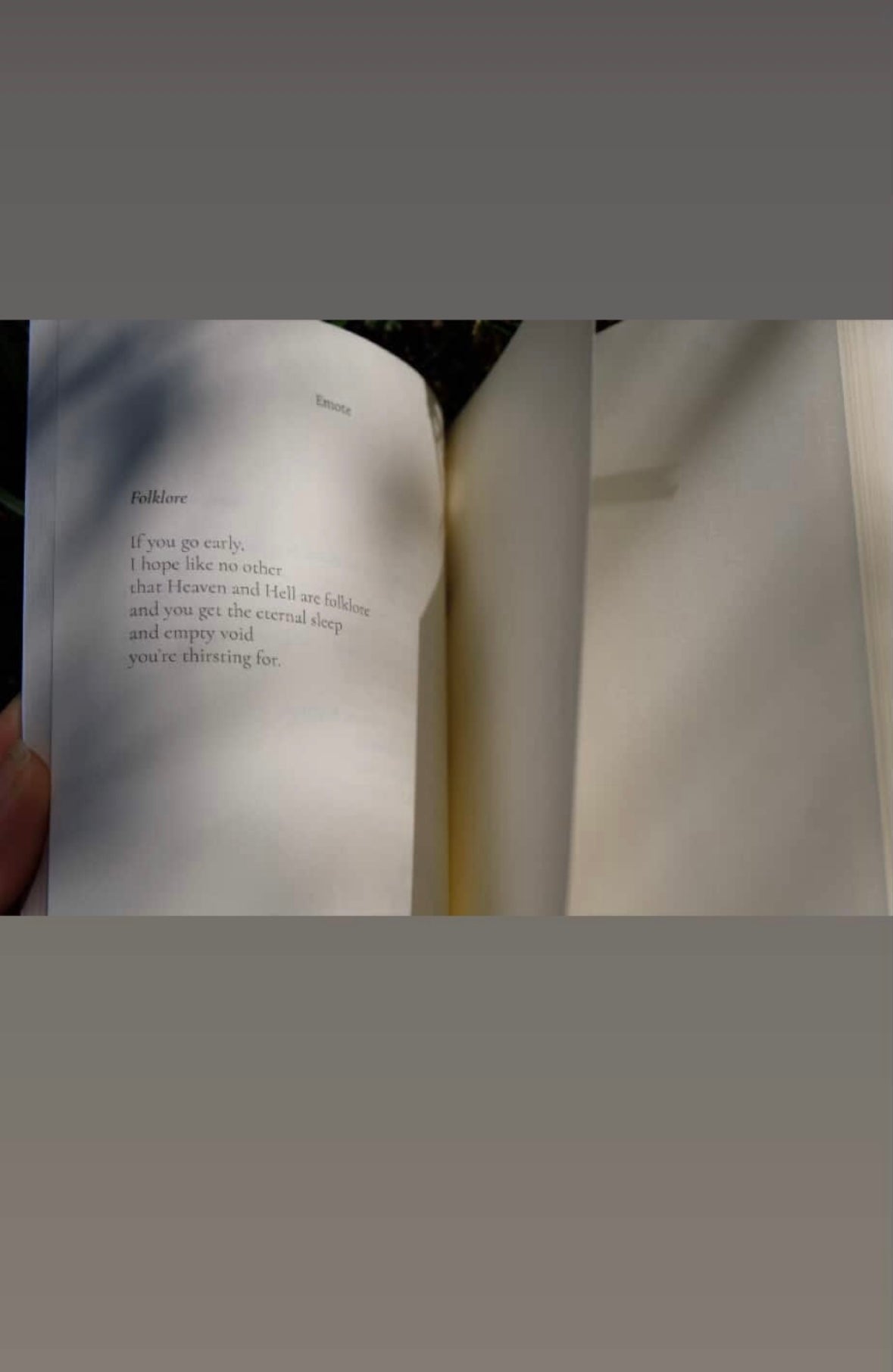 Emote (a poetry collection)