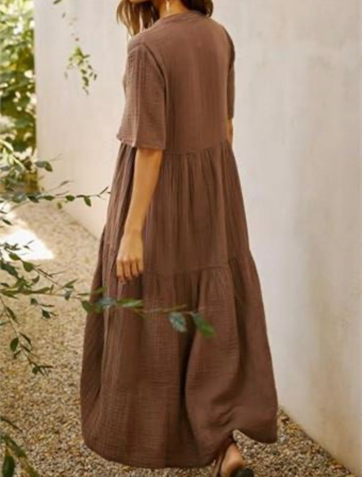 Cotton Flowy Maxi Dress