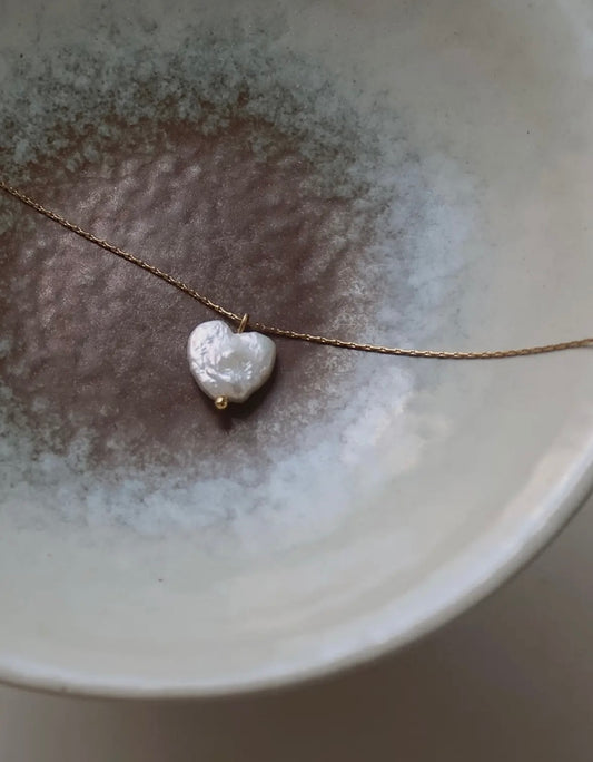 Pearl Heart Necklace