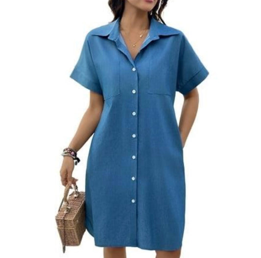 Women's Tshirt Denim Jean Dress