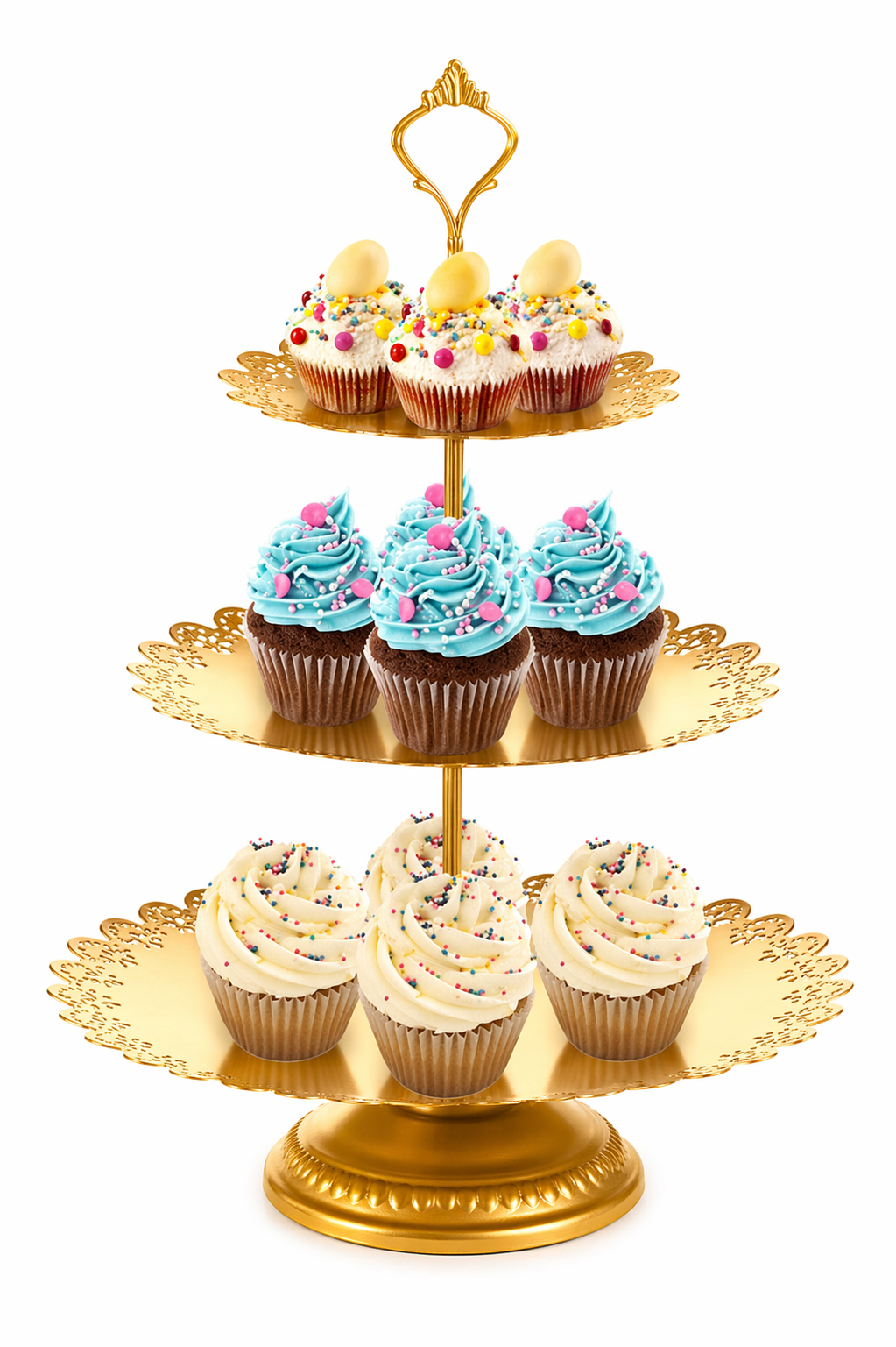 Brushed Gold Dessert Stands