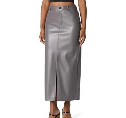Vegan Leather Maxi Skirt
