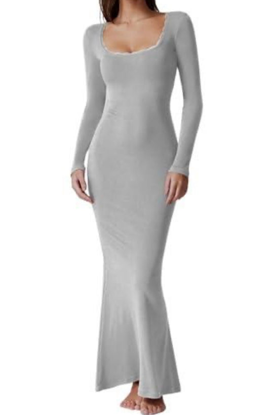 Lace Trim Maxi Dress