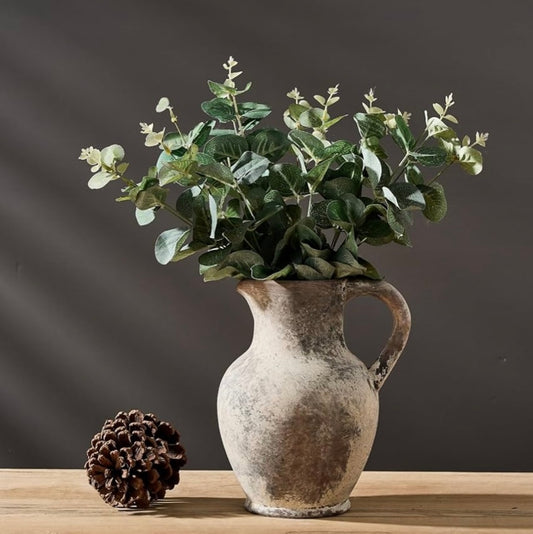 Rustic Farmhouse Vase with Handle