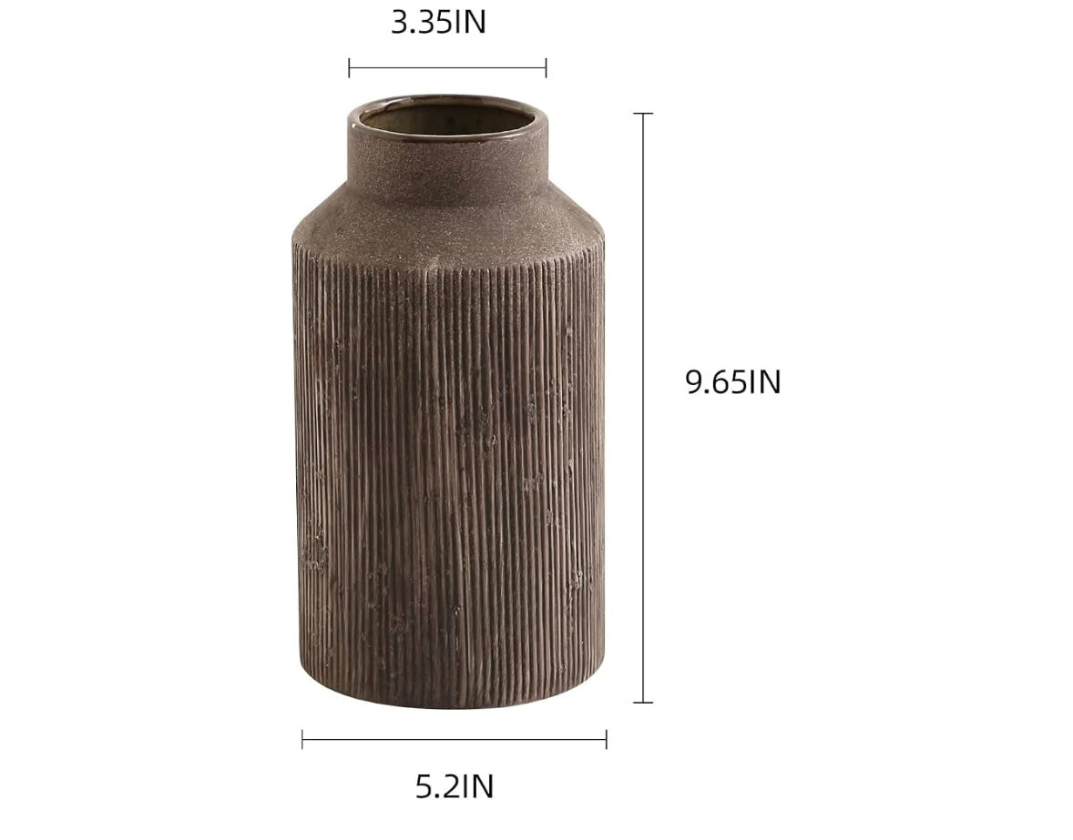 Rustic Terracotta Ceramic Vase