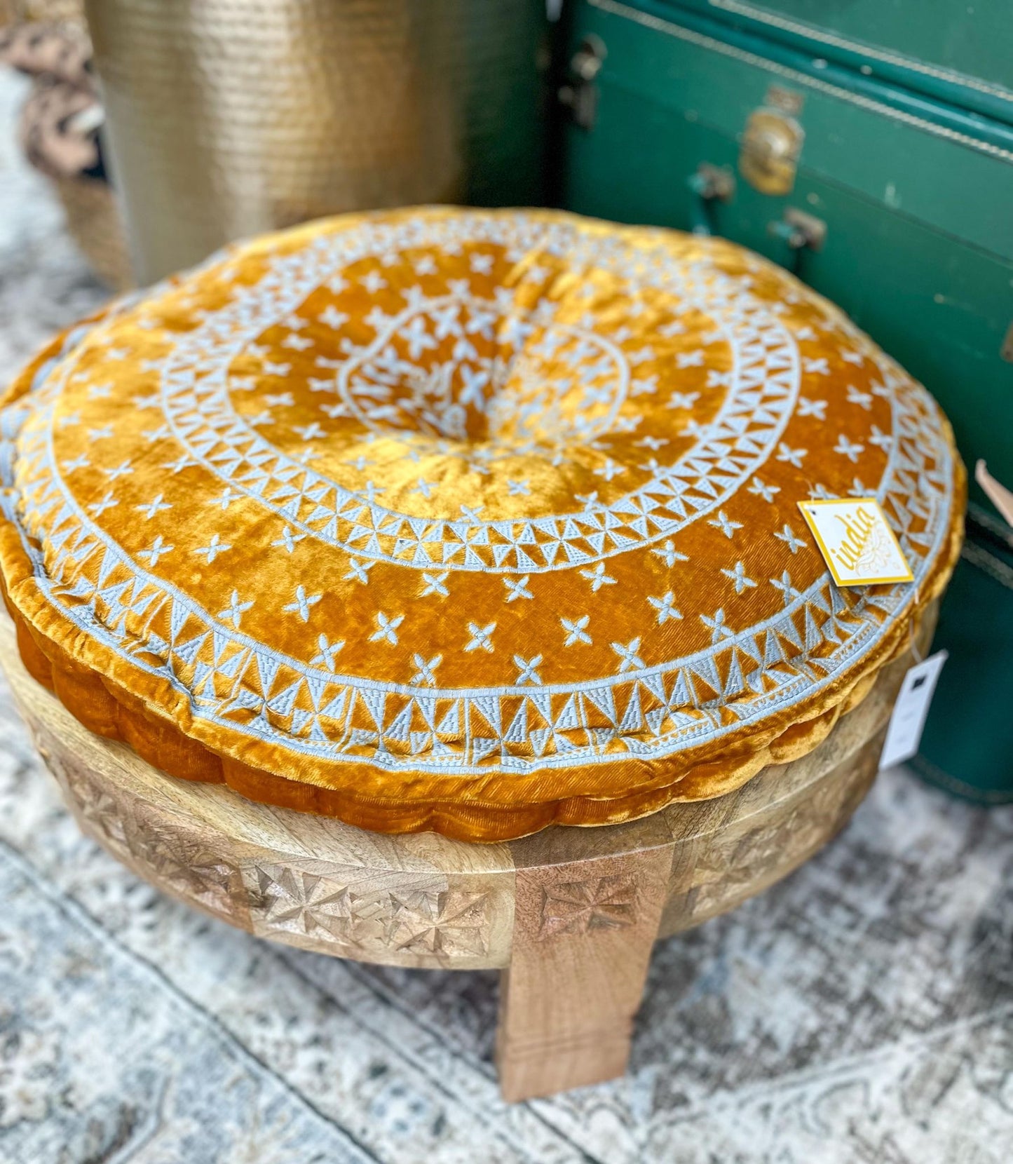 Large Boho Ottoman