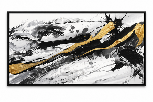 Black and White Abstract Wall Art