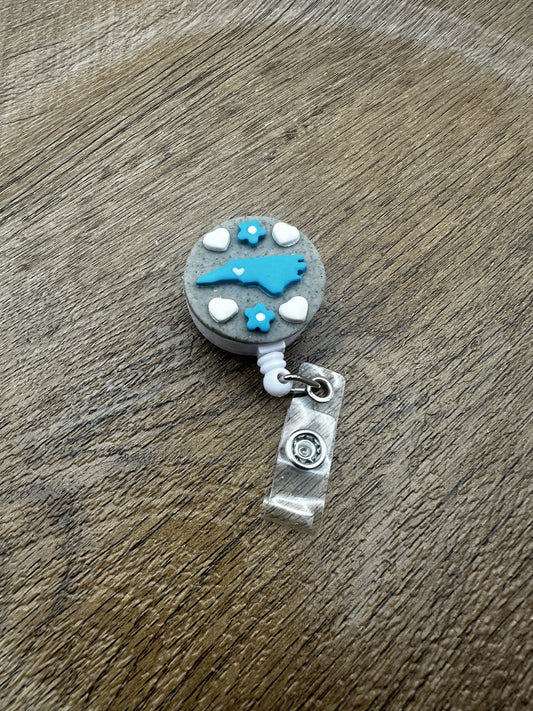 Dark Grey North Carolina ID Badge Reel