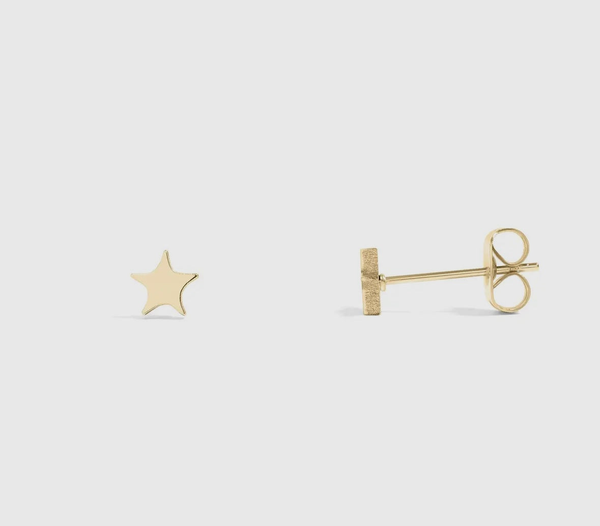 18K Gold Pvd Stainless Steel Stud Earrings