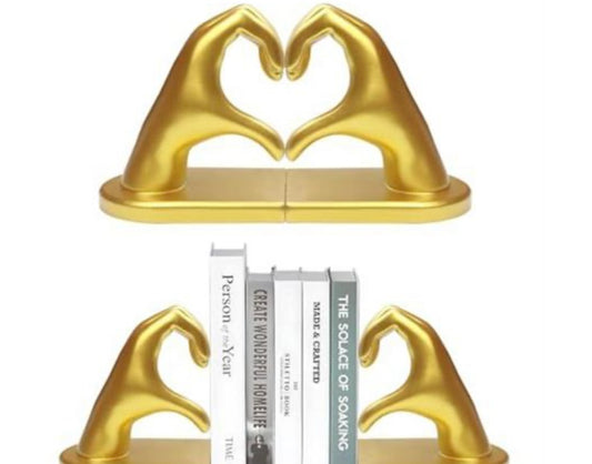 Heart Hands Book Ends