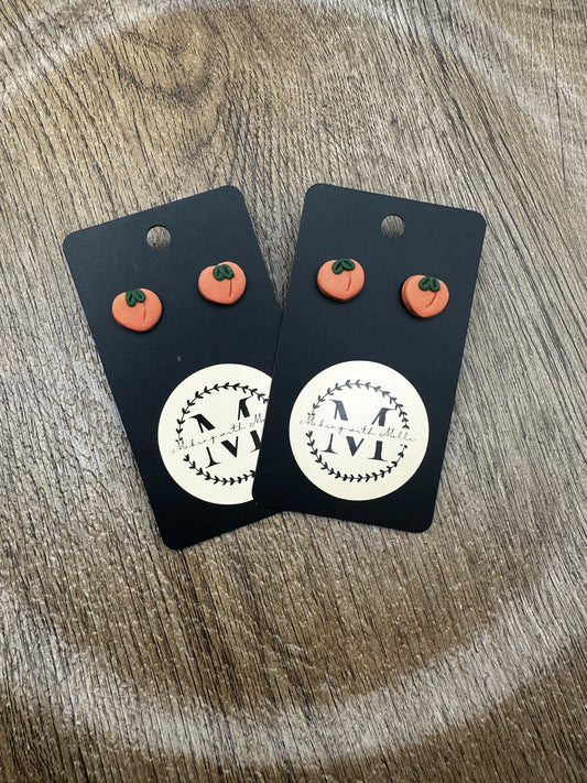 Peaches Polymer Clay Earrings