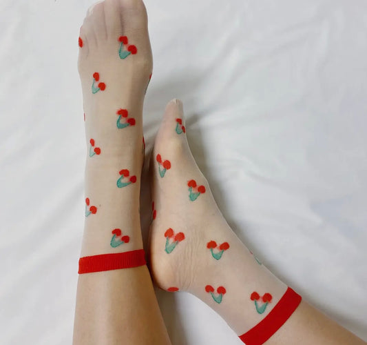 Sweet and Fruity Sheer Socks
