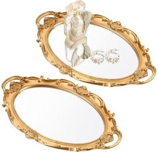 Gold Mirror Tray