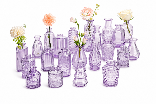 Purple Flower Bud Vases