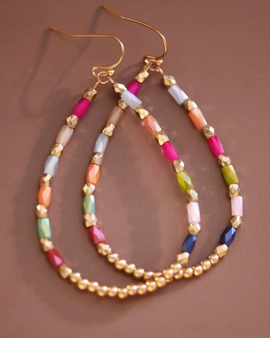Glass Beaded Teardrops