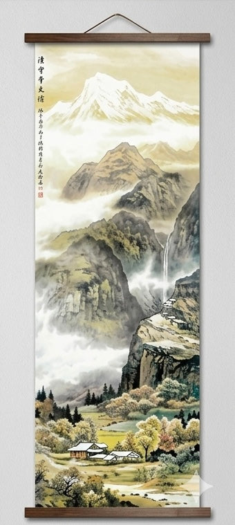 Chinese Mountain Scenery Scrolls