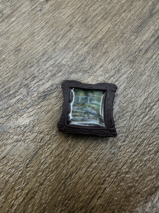 Bridge over a Pond of Water Lilies Magnet