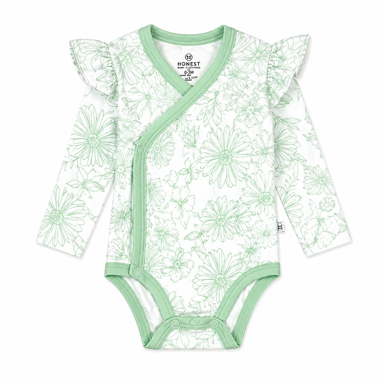 HonestBaby Oneies, 0-3 Months