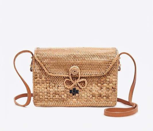 Wicker Woven Purse Handbag