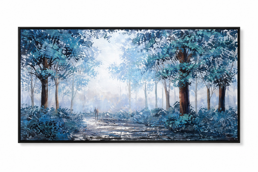 Prussian Blue Tree Wall Art