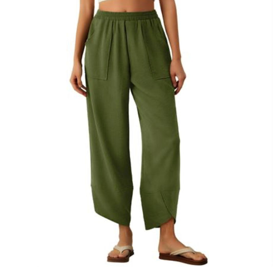 Anygrew Womens Baggy Wide Leg Palazzo Pant