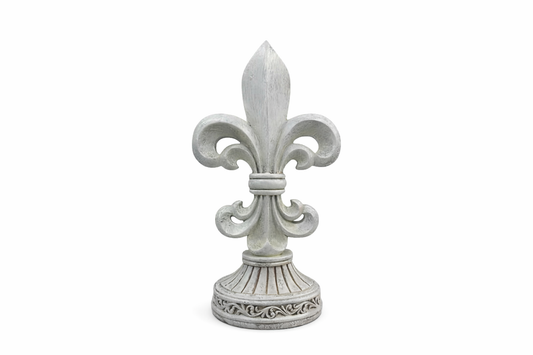 Antique-Style Fleur-de-Lis
Resin Table Decor