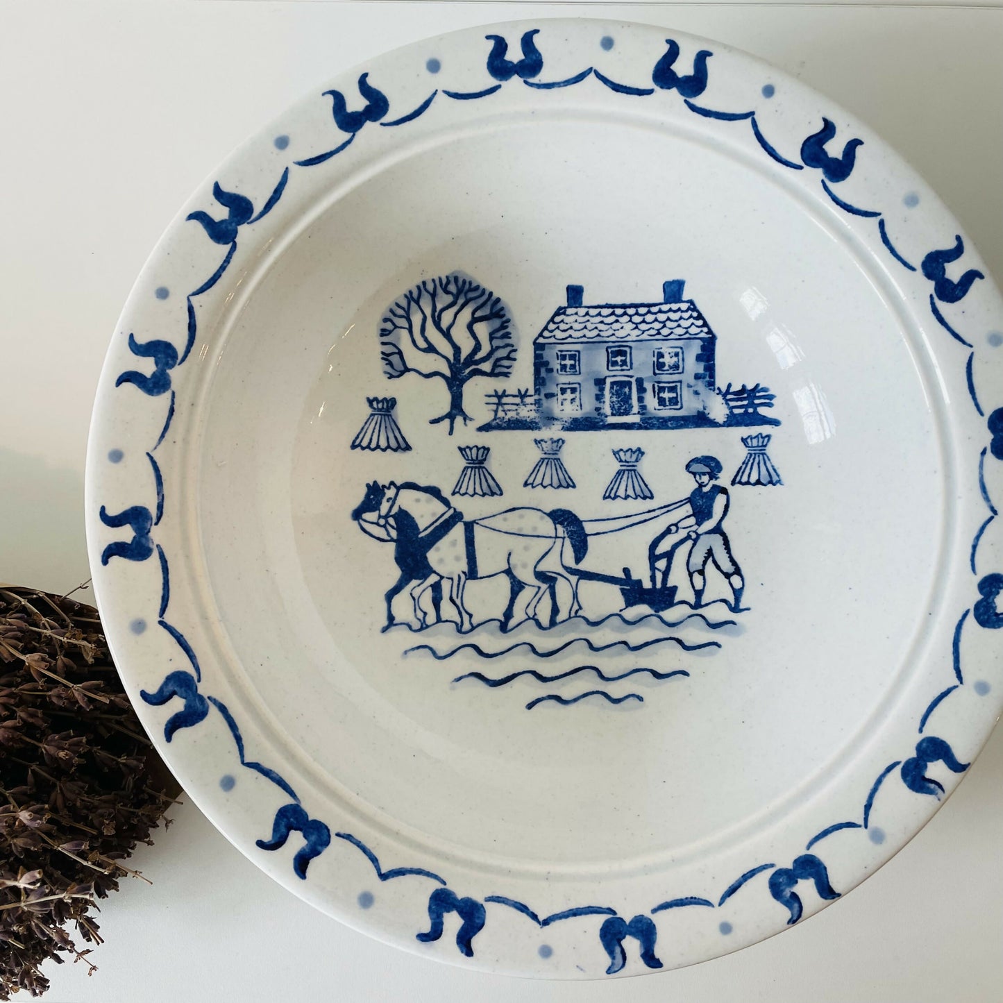 Vintage Poppytrail Provincial Blue Bowl