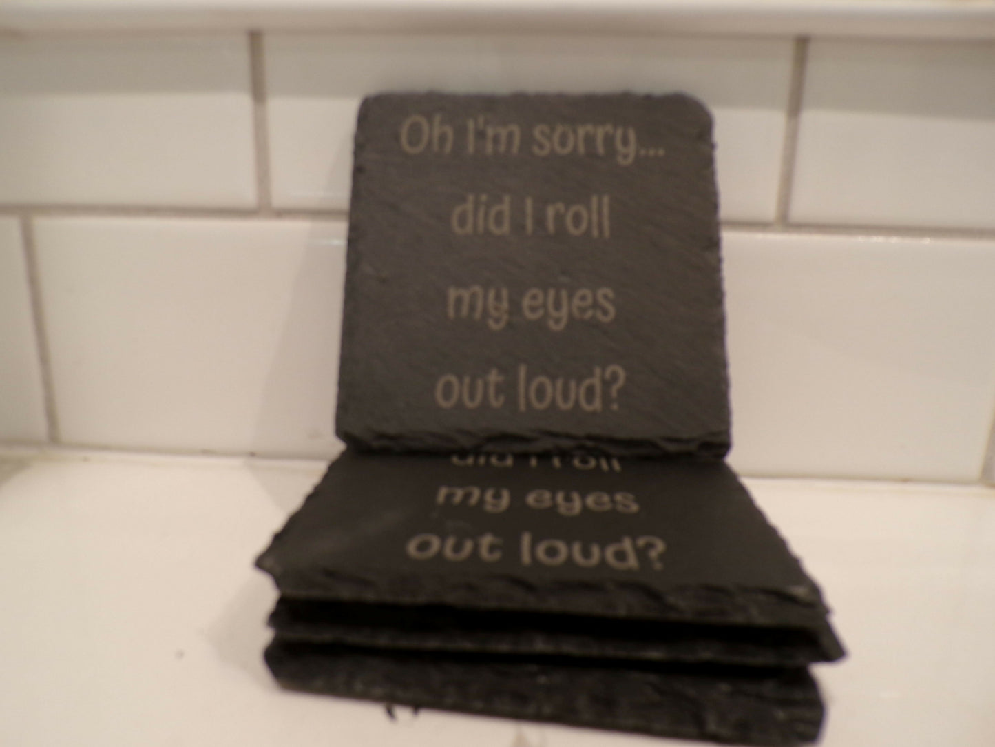 Slate Laser Coasters