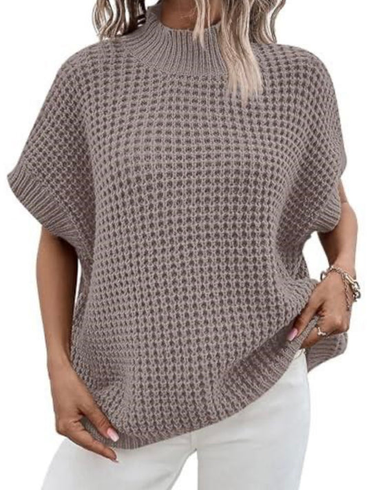 Oversized Short Batwing Sleeve Sweater