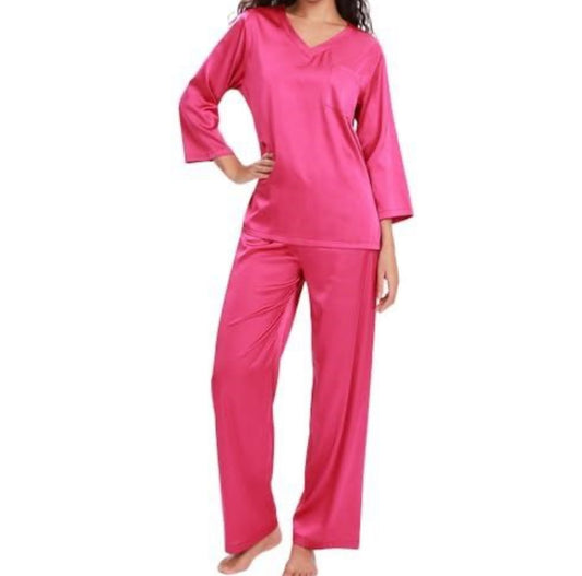 Women’s Satin Silky Pajama Set