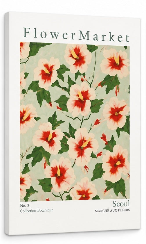 Flower Market Canvas Wall Art