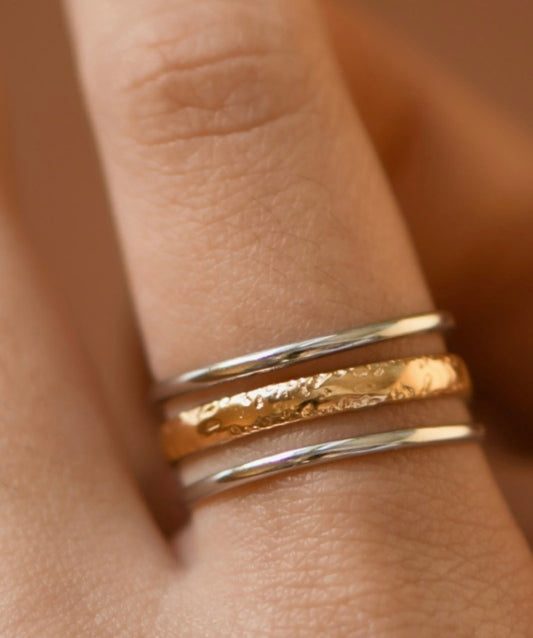 Two Toned Adjustable Ring