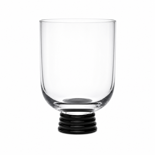 Beer Glasses, Black & Clear