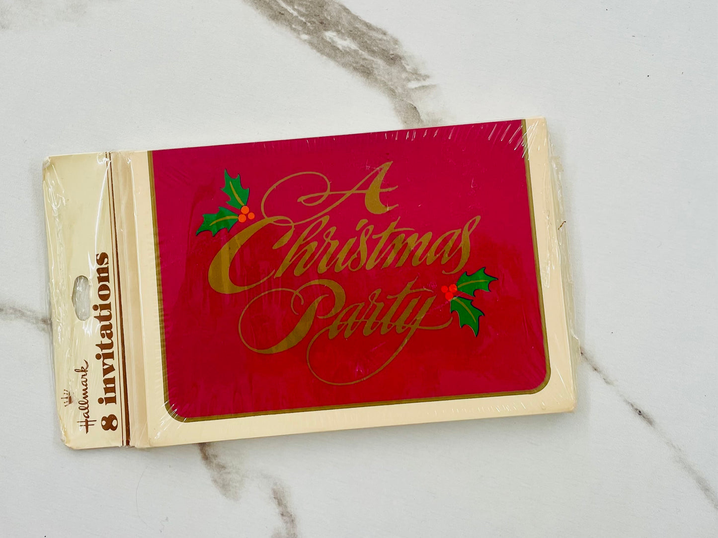 Vintage Christmas Party Invitations