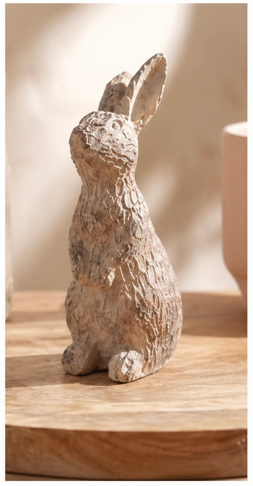 Rustic Rabbit Figurines