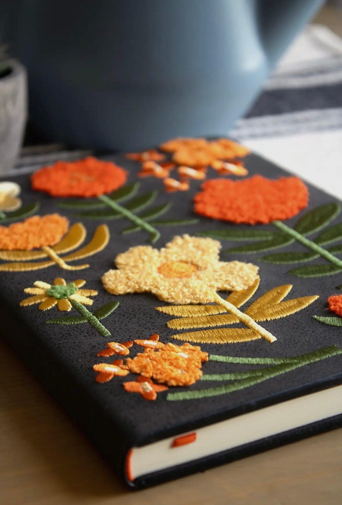 Chunky Flowers Embroidered
Journal Notebook