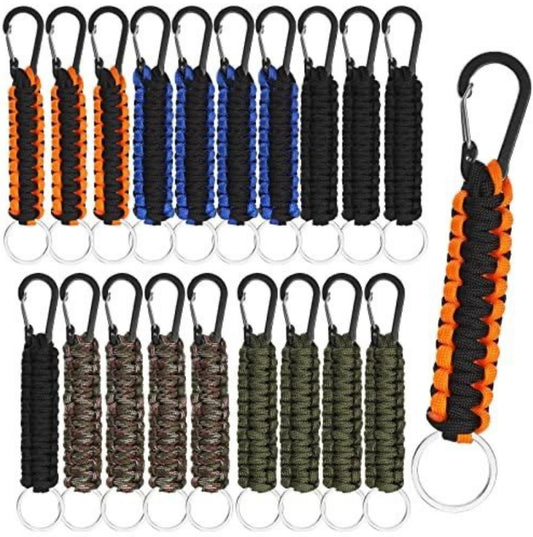 Paracord Keychain Military Braided Keychain Clip