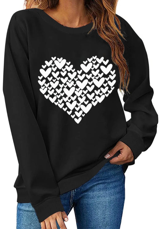 Women’s Love Heart Sweatshirt