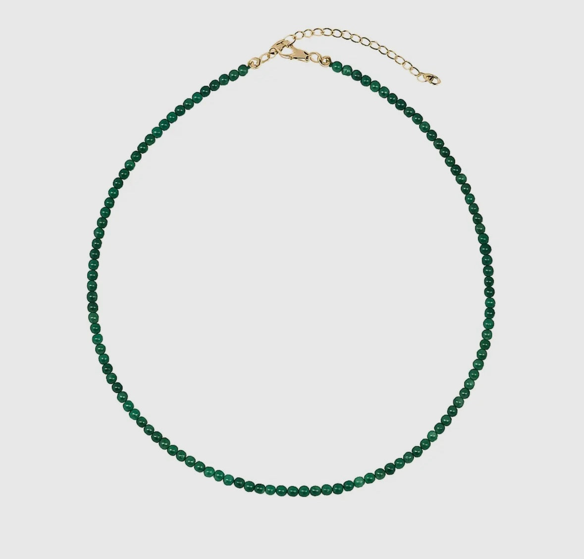 Natural Stone Bead Stand Necklace
