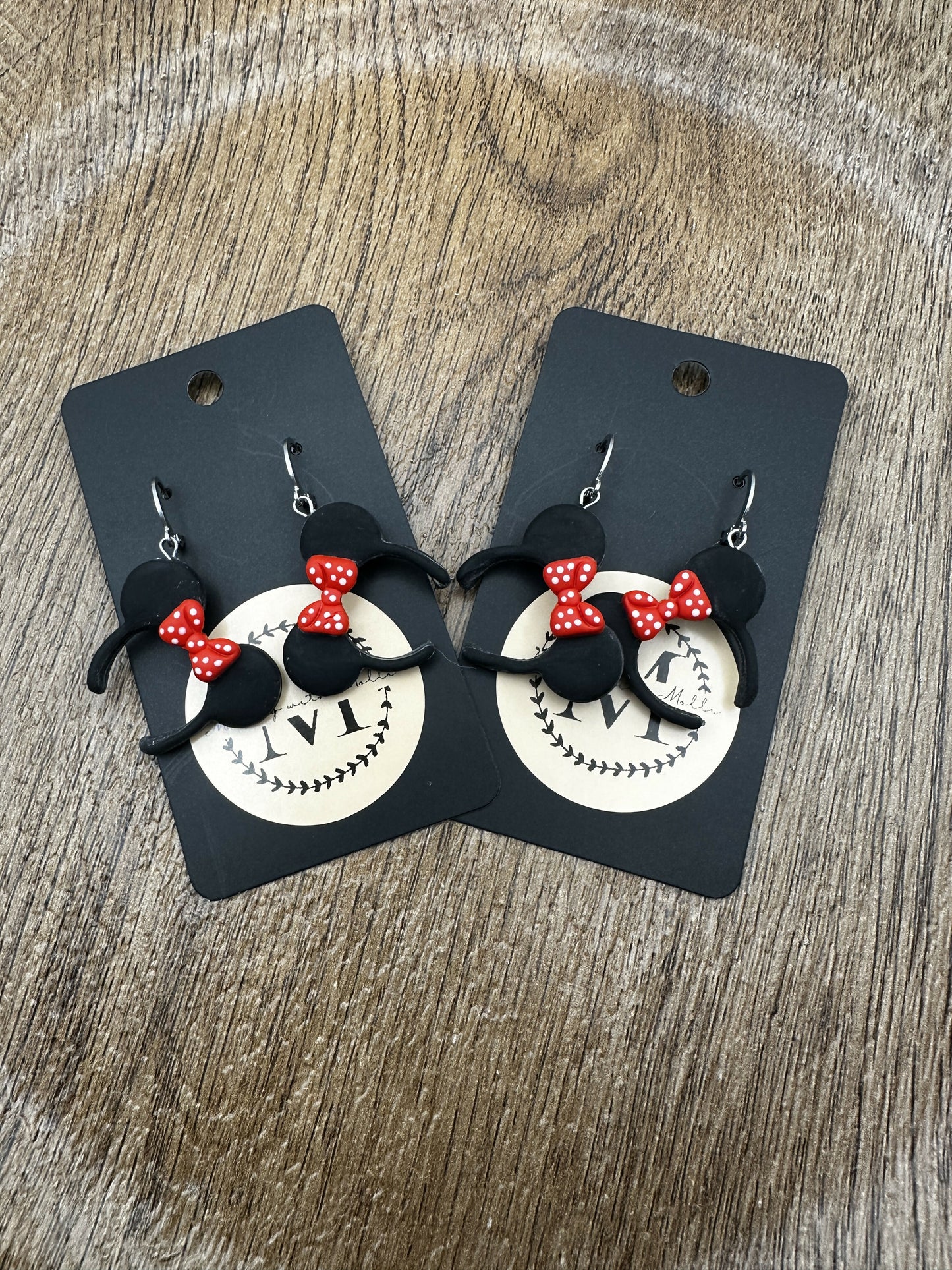Mrs. Mouse Polymer Clay Earrings