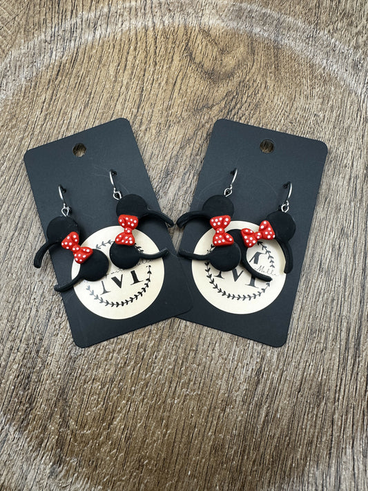 Mrs. Mouse Polymer Clay Earrings