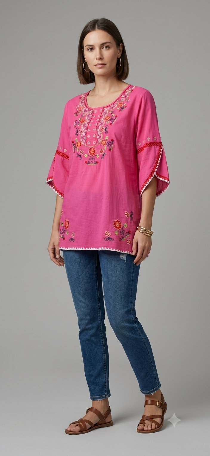 Ashir Aley Mexican Shirts Peasant Blouses