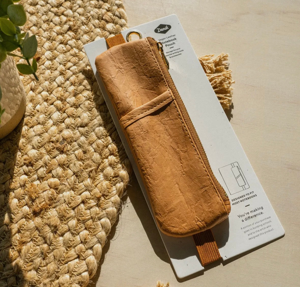 Caramel Crinkle Notebook Pouch