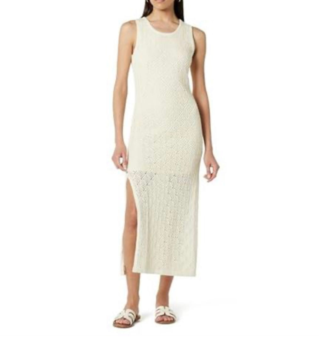 Crochet Maxi Dress, Whisper White