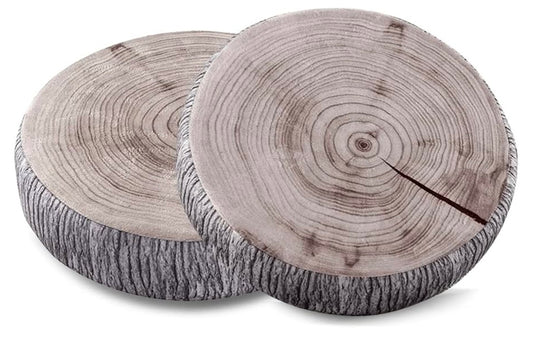 Light Green Stump Round Throw Pillow